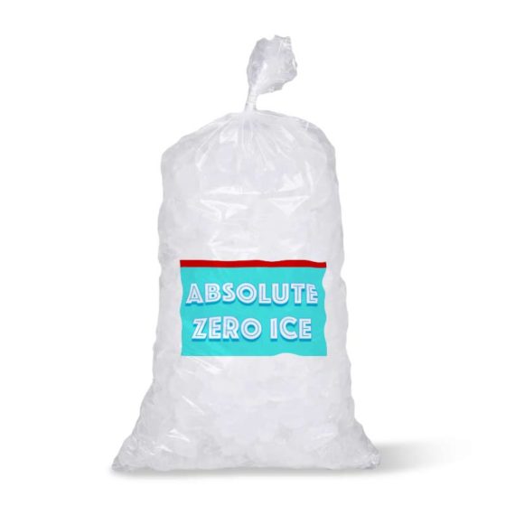 printed ice bags